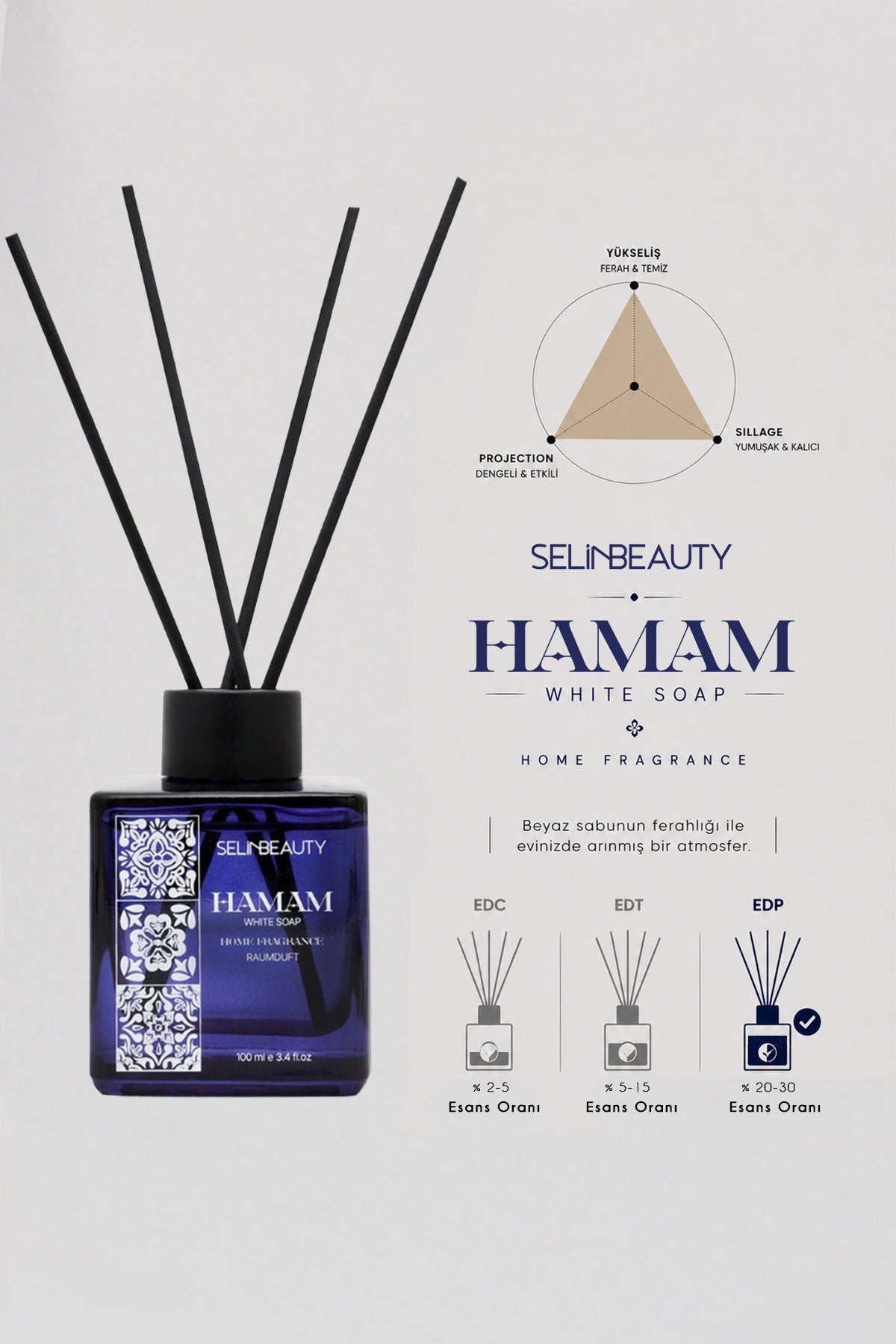 SELİNBEAUTY Hamam White Soap (Beyaz Sabun Kokusu) 100 ml