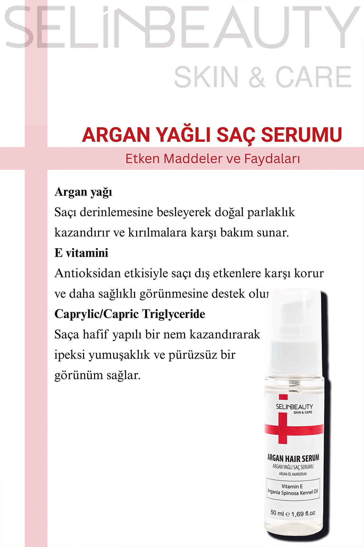 Skin&Care Argan Yağlı Saç Serumu
