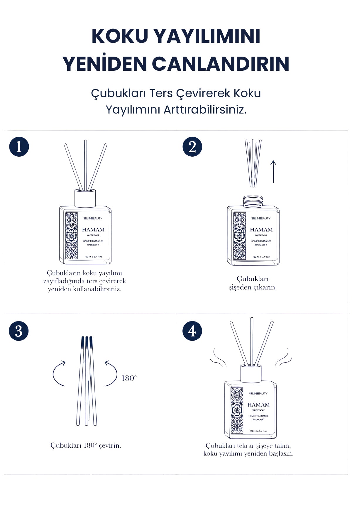 SELİNBEAUTY Hamam White Soap (Beyaz Sabun Kokusu) 100 ml