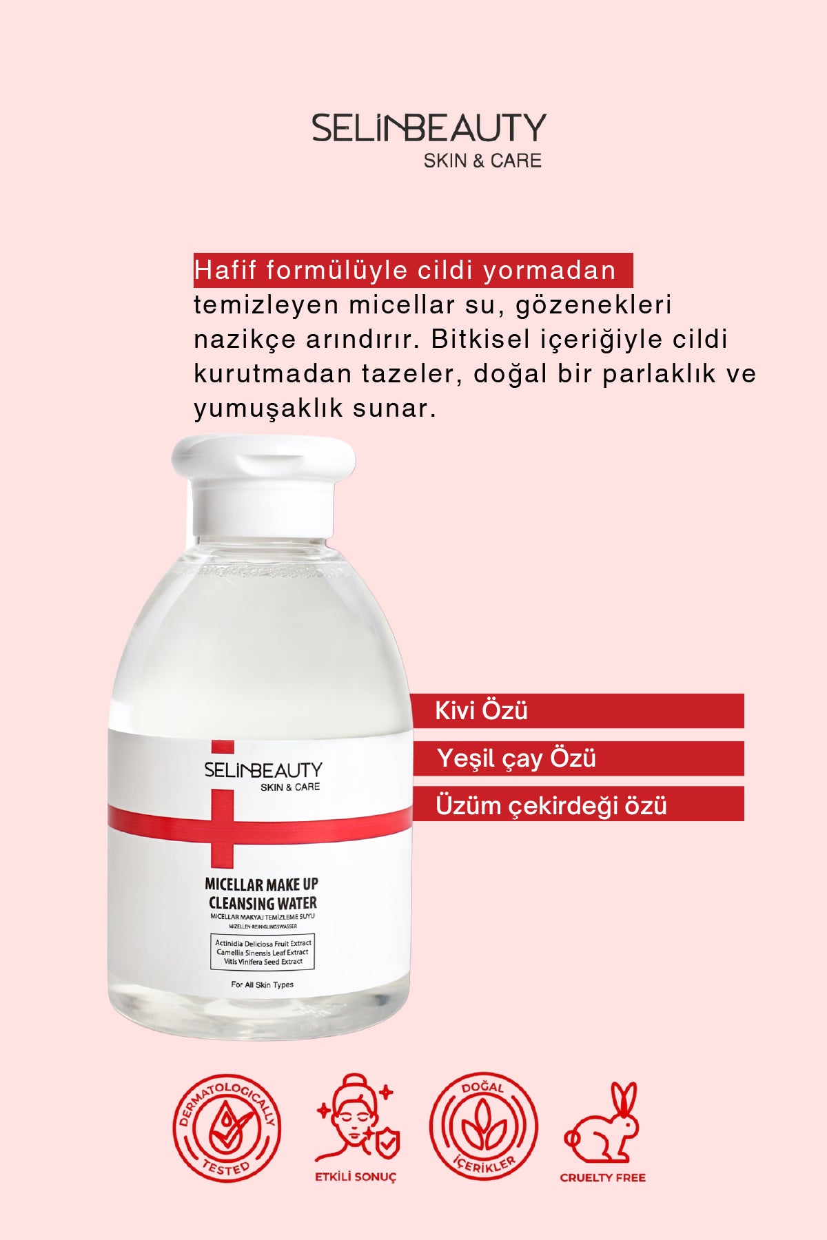 Skin&Care Micellar Makyaj Temizleme Suyu