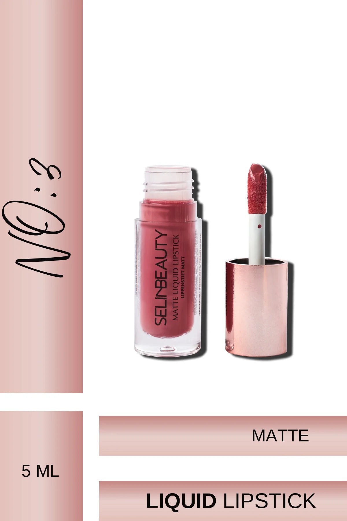 Matte Liquid Lipstick | Likit Mat Ruj No:3 Taba Kiremit